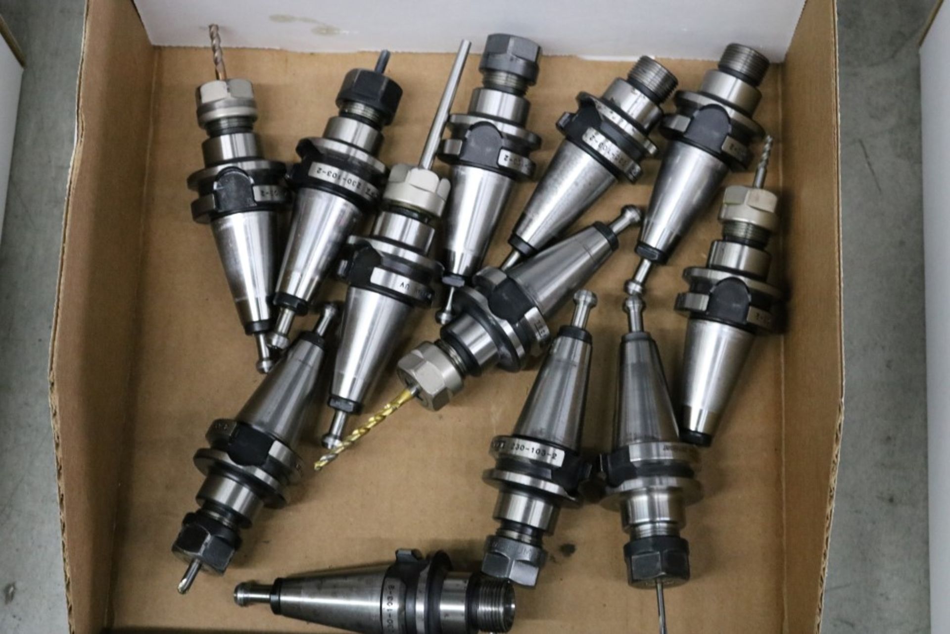 (12) BT-30 Tecnara ER-16 High Speed Collet Holders with Various Tooling - Image 2 of 3