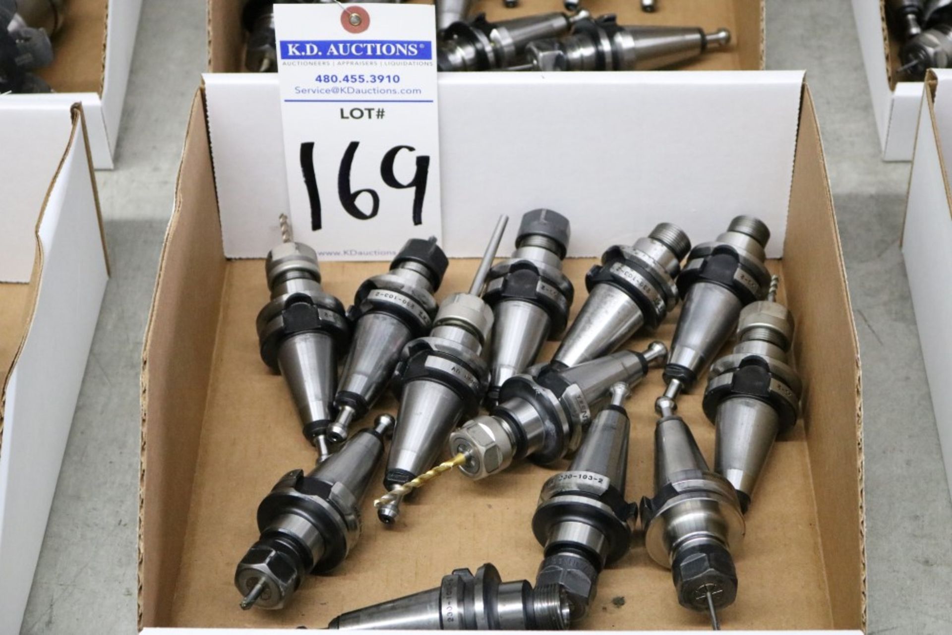 (12) BT-30 Tecnara ER-16 High Speed Collet Holders with Various Tooling - Image 3 of 3