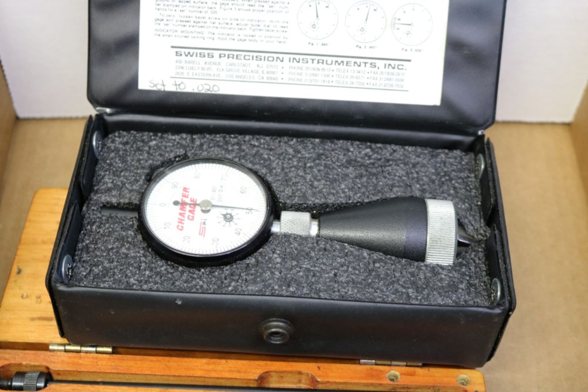 Chamfer Gage 0-90 Degrees and Blake 0-.6" Co-ax Indicator - Image 3 of 5