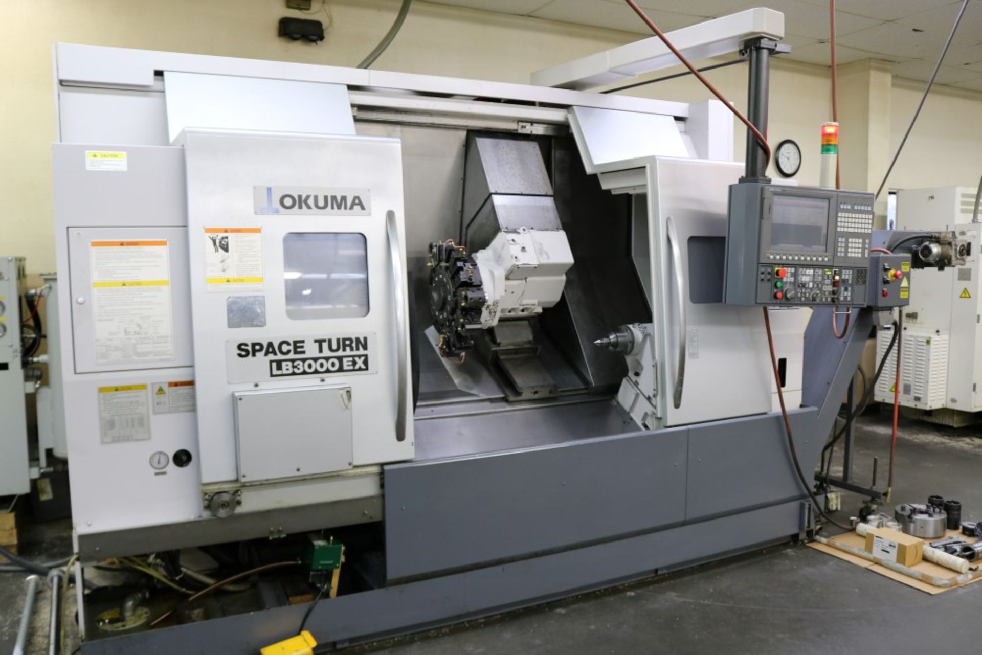 2012 Okuma LB-3000 EX-MY CNC Lathe, Live, 3.1" Bore, 2.75" Bar Capacity, Tool Setter, Collet Chuck, - Image 12 of 22