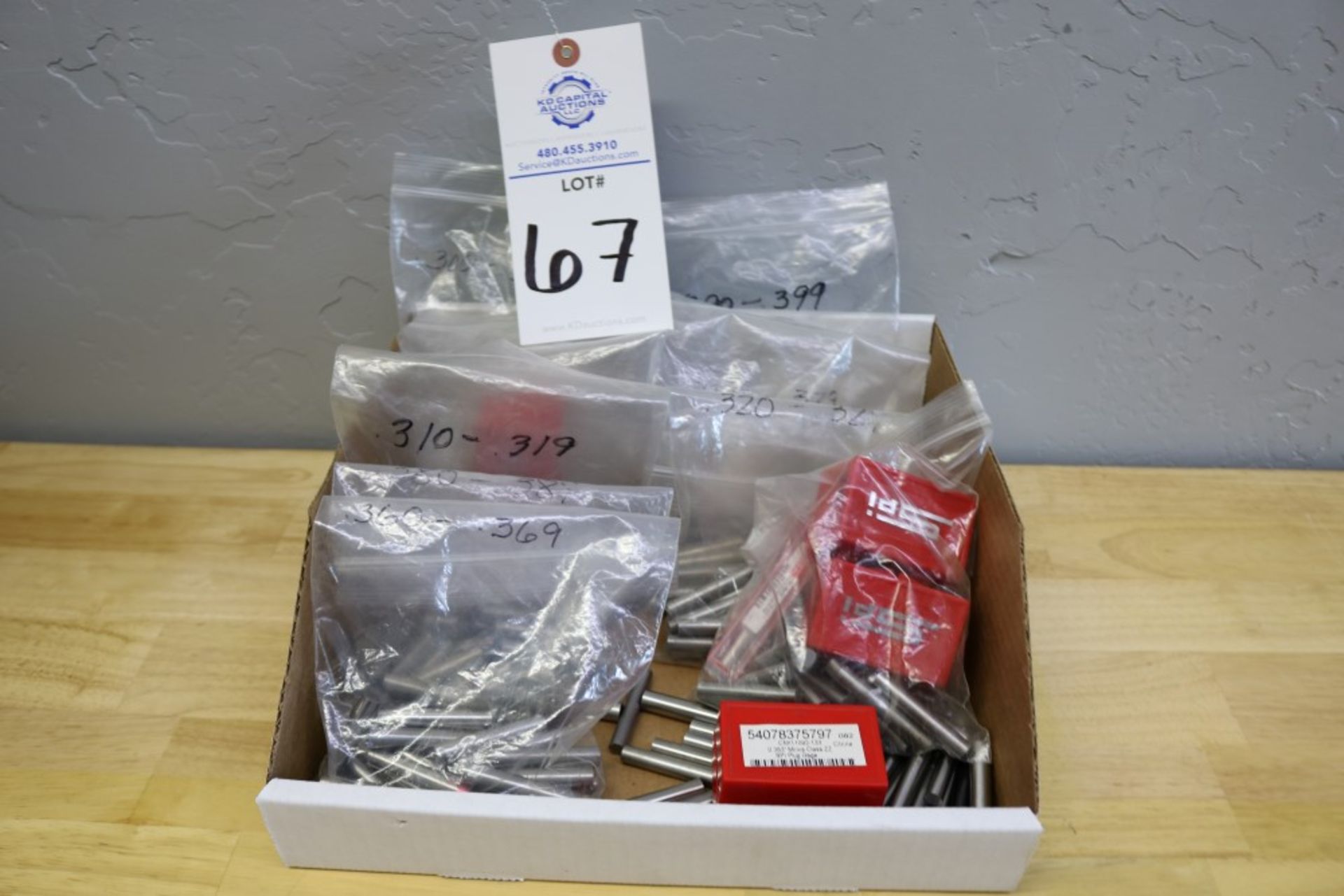 Box of Bagged Assorted Pin Gages .300" - .399" - Image 5 of 5