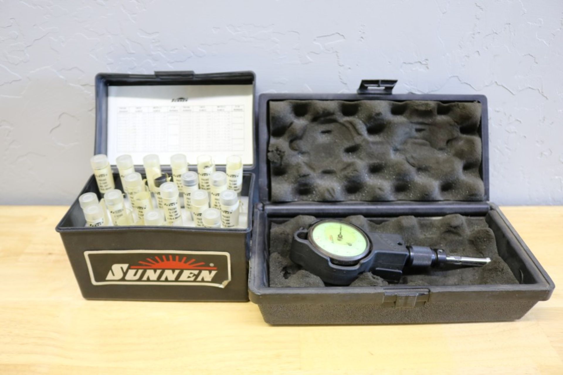 Sunnen GR-3000 Dial Indicator Assembly with Various Size Sunnen Probes .054" .535" - Image 7 of 8