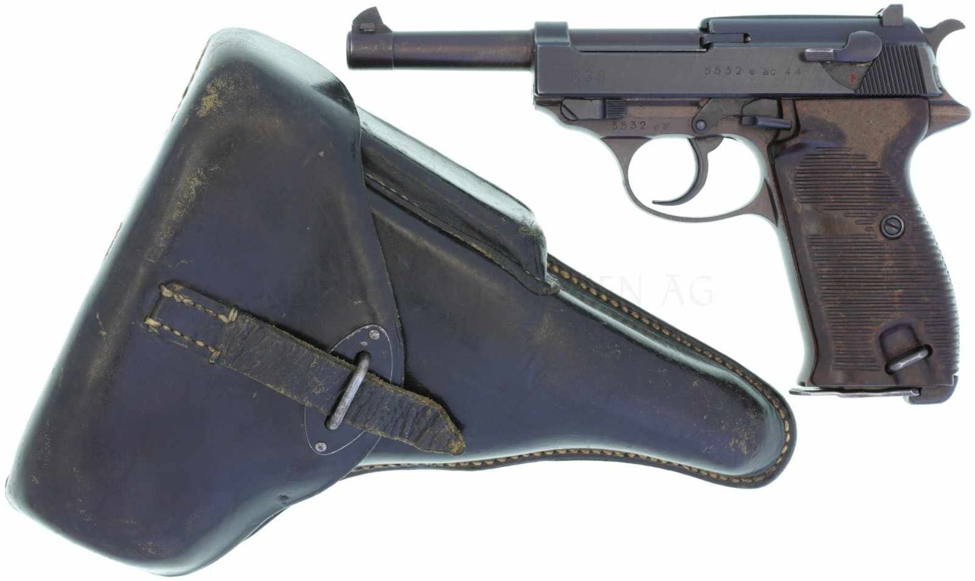 Pistole, Walther P38, ac44, Kal. 9mmP
