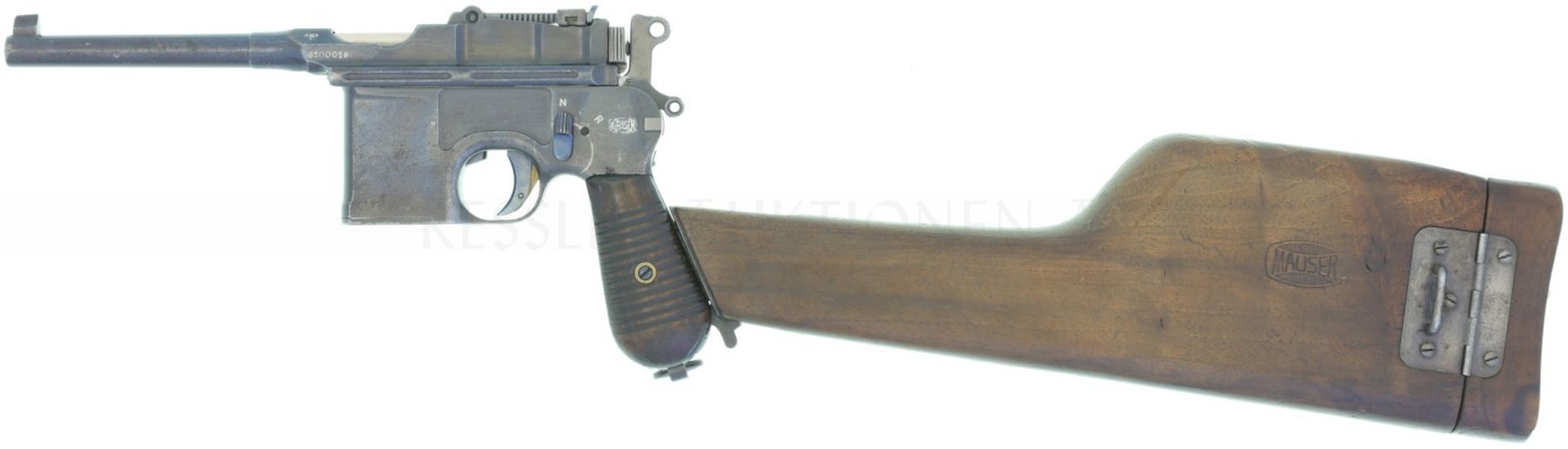 Reihenfeuerpistole, Mauser Prototyp C96 Nickl, Kal. 7.63Mauser