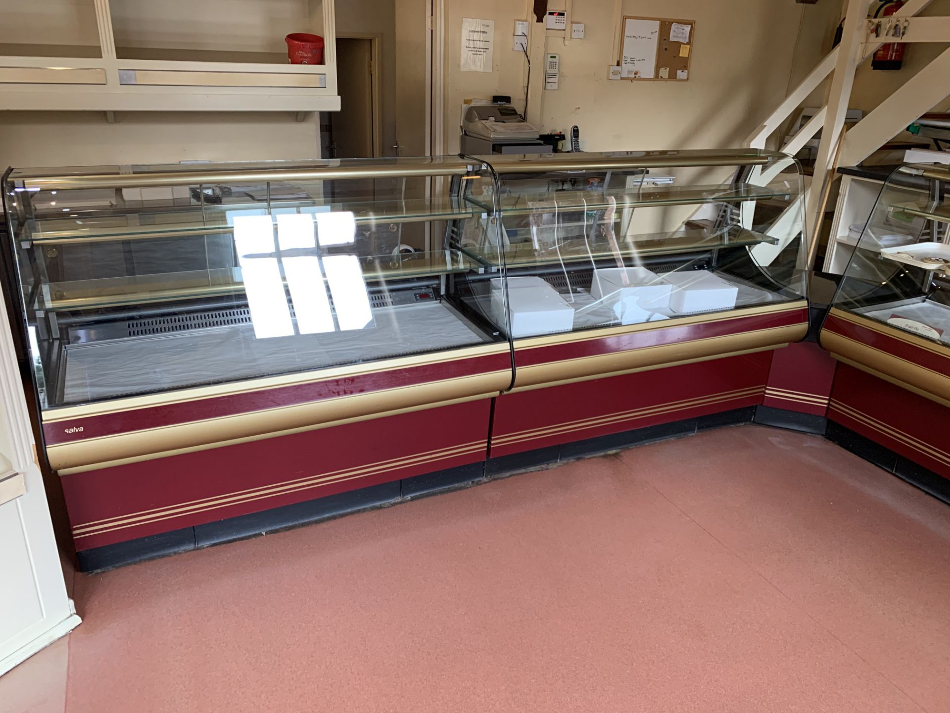 4 Section L shaped Glazed Counter Refrigerated Display Cabinet System - Image 3 of 7