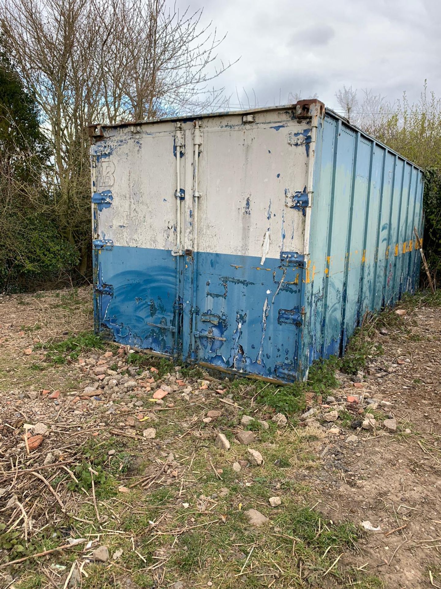 6m Steel Shipping Container c/w Barn Doors (Not Waterproof)