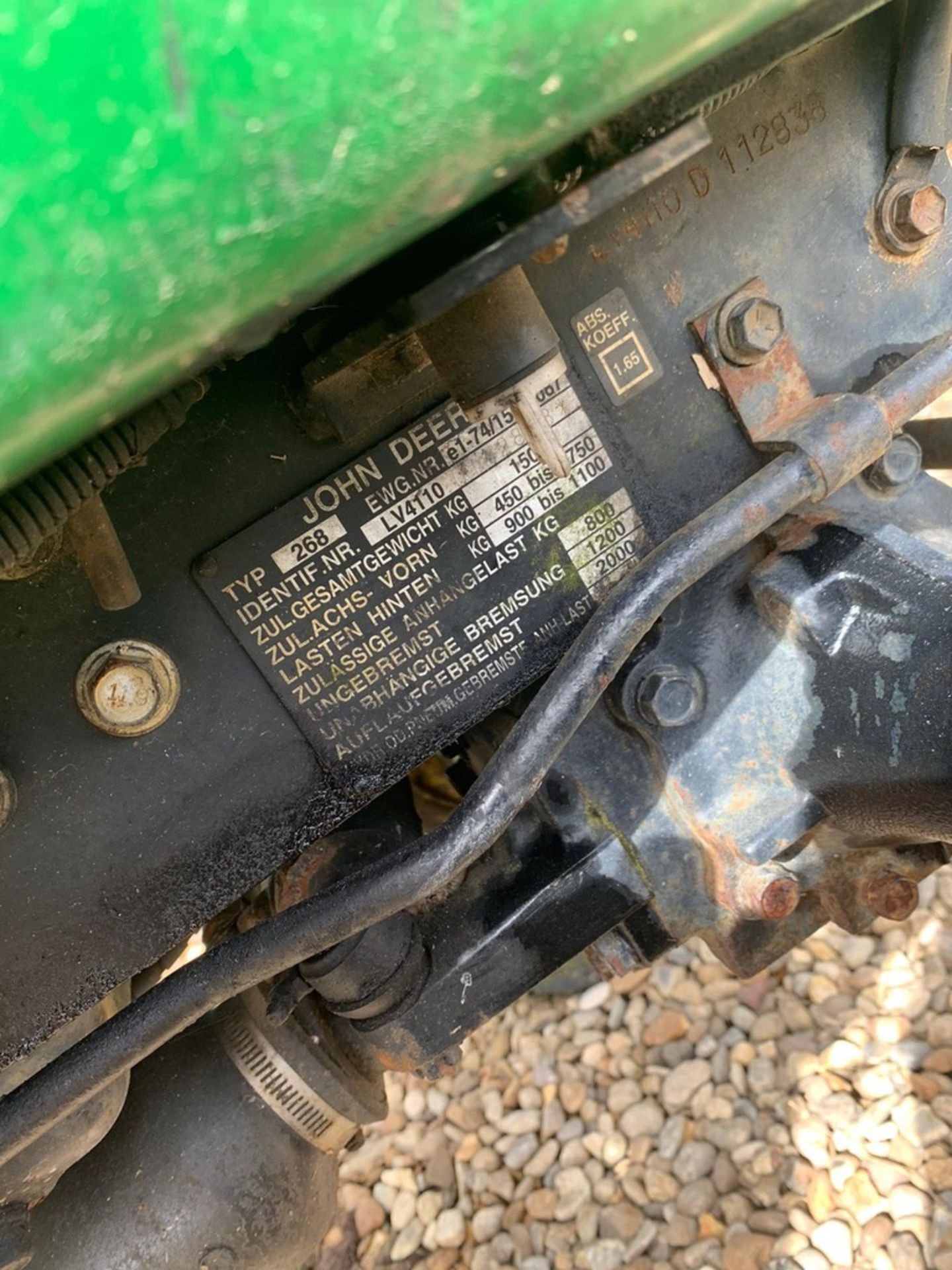 John Deere 4110 HST Compact Tractor c/w Folding Roll Bar - slight ignition fault runs & works OK - Image 2 of 6