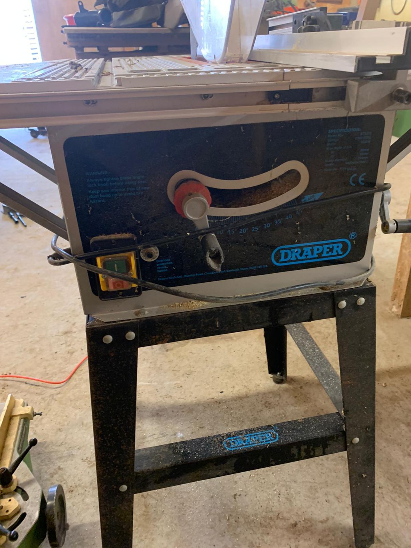 Draper table saw single phase