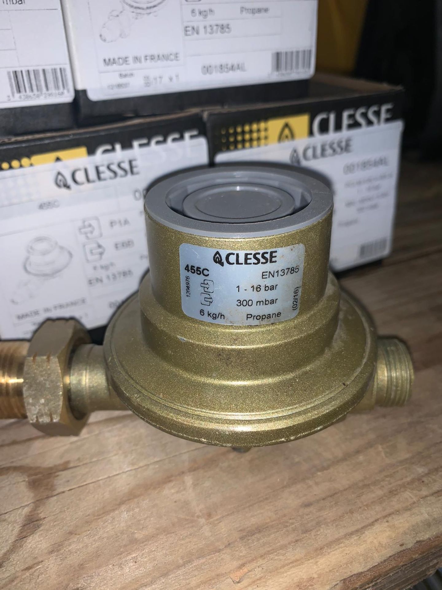 5 x New Clesse 455C 1-16 bar 300mbar Propane regulators