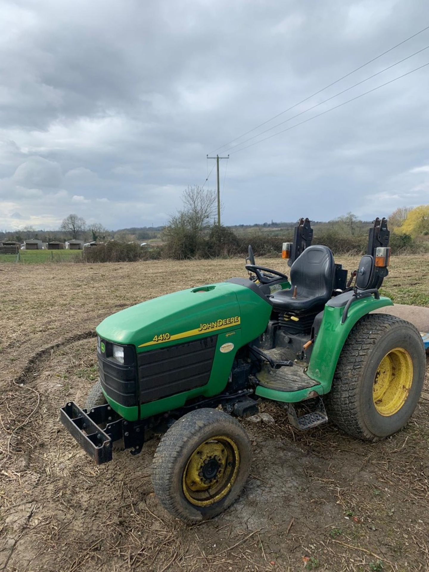 2003 John Deere 4410 Compact Tractor 3,787 Hours Grassland Tyres & Folding Roll Bar Reg: CN03 NWB