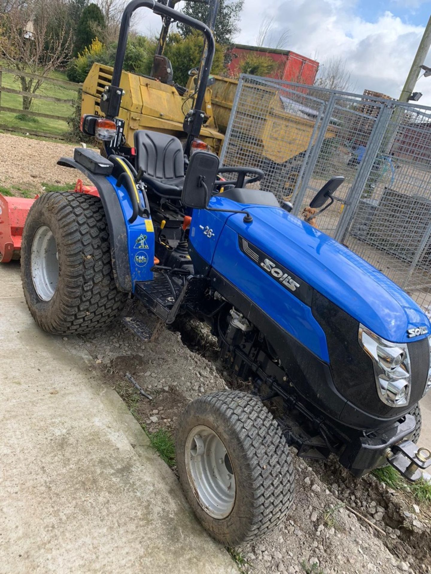 2018 Solis 26 Compact Tractor (53 Hours) on Grassland Tyres and Folding Roll Bar