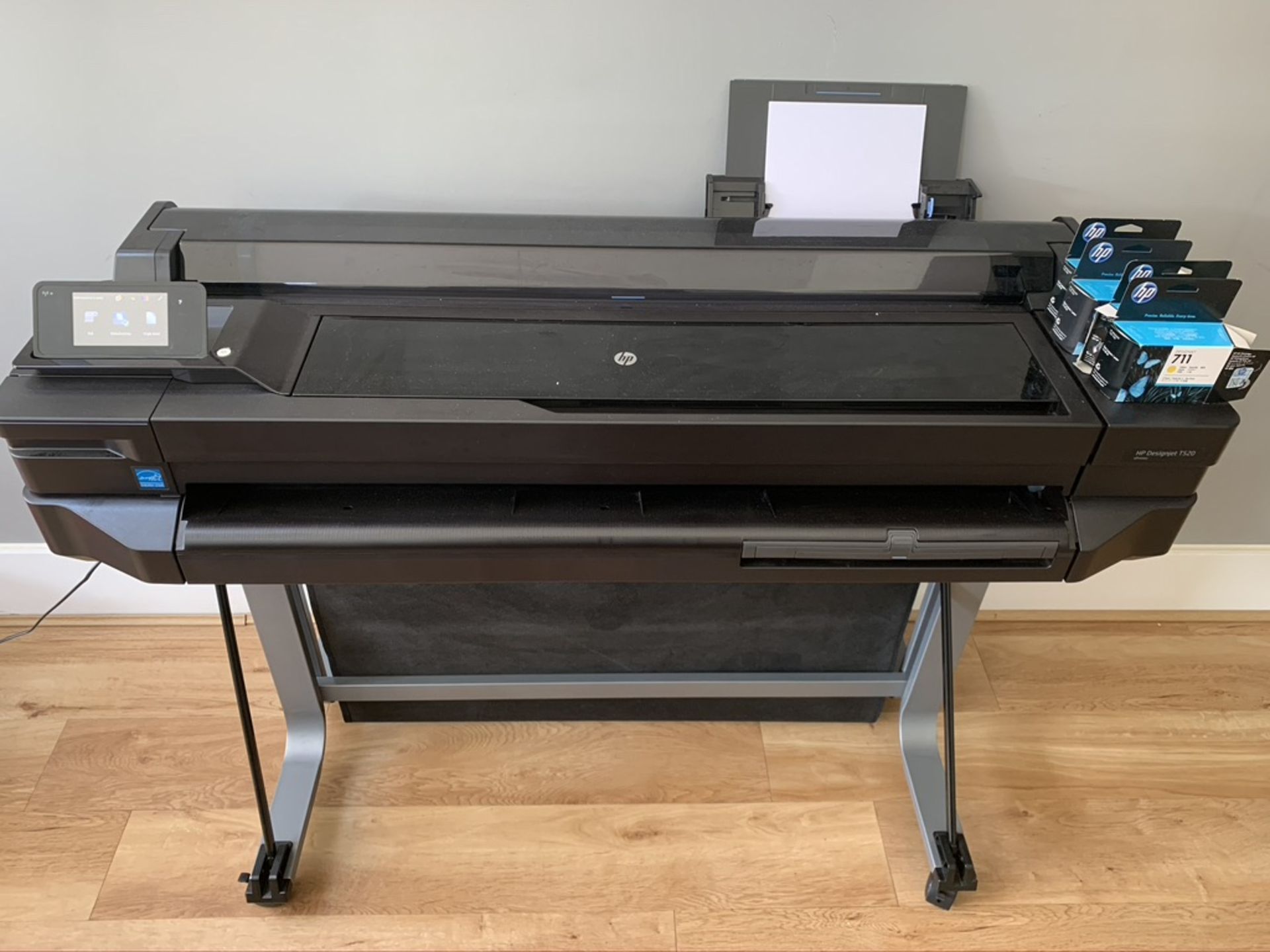 HP Designjet T520 36" Large Format Colour Inkjet Printer with spare cartridges