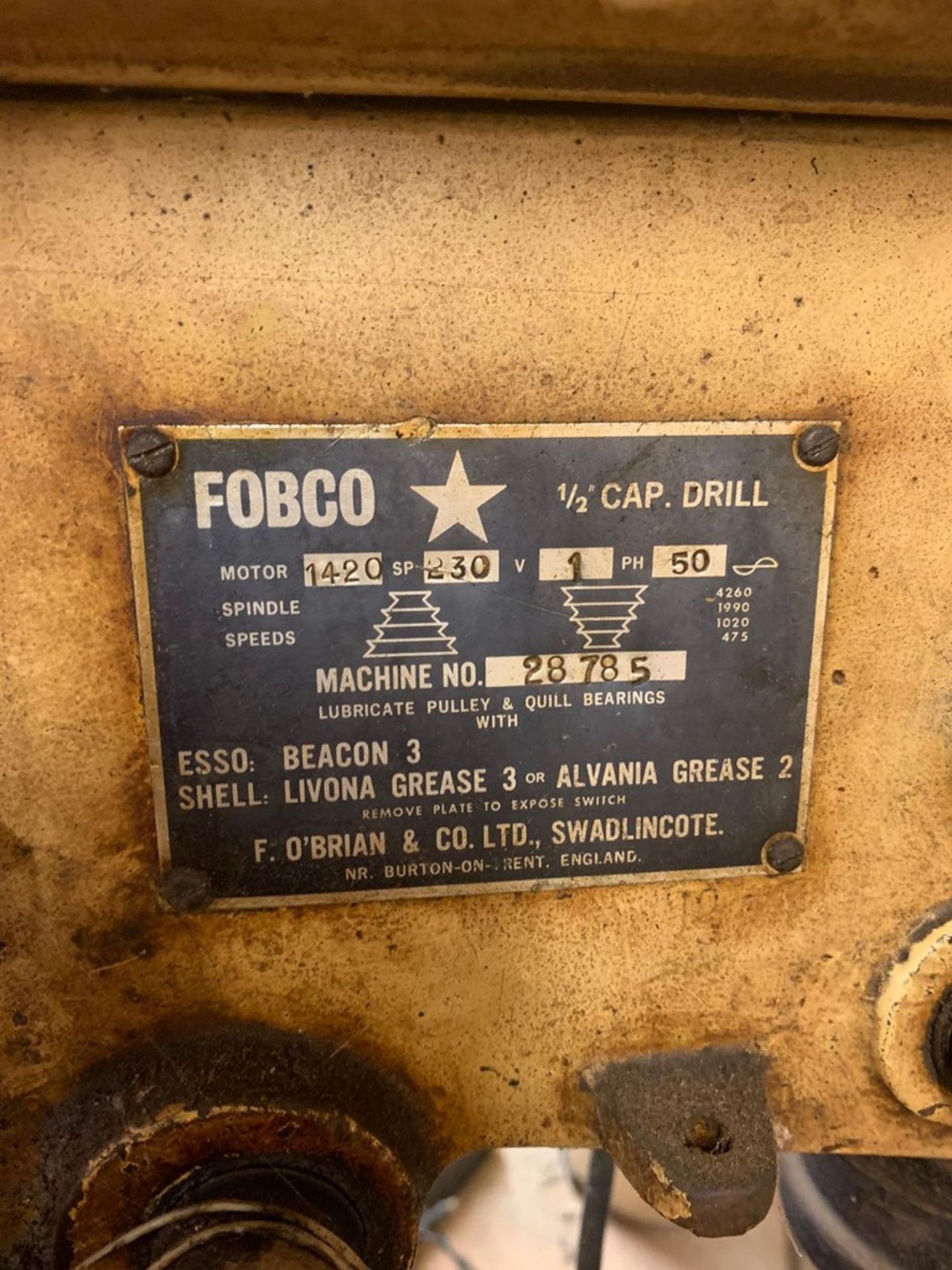 Fobco Star Pillar Drill - Image 2 of 3
