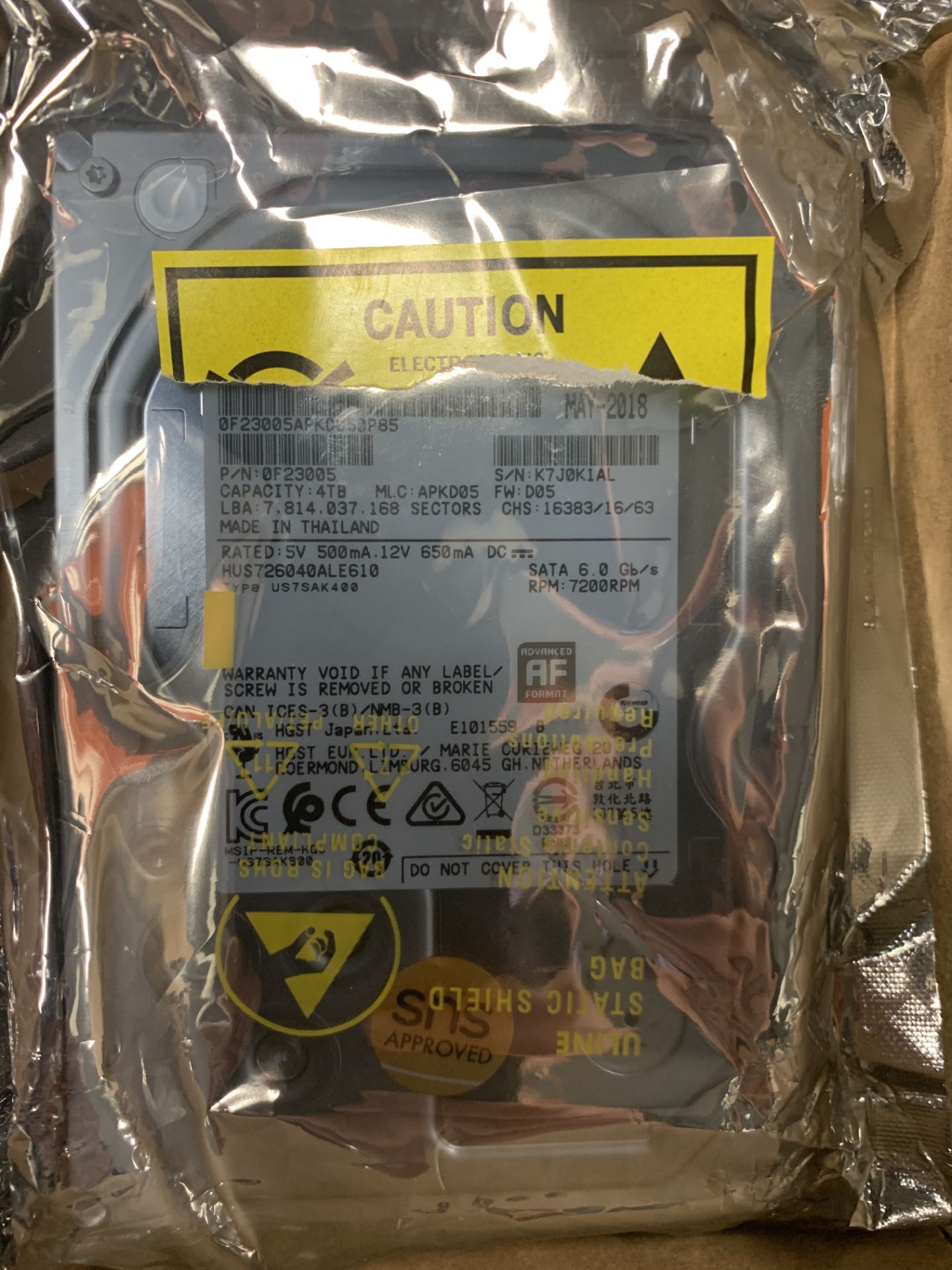 2 x Exos 7E8 8TB - one still sealed & 1 other 4TB - Image 2 of 2