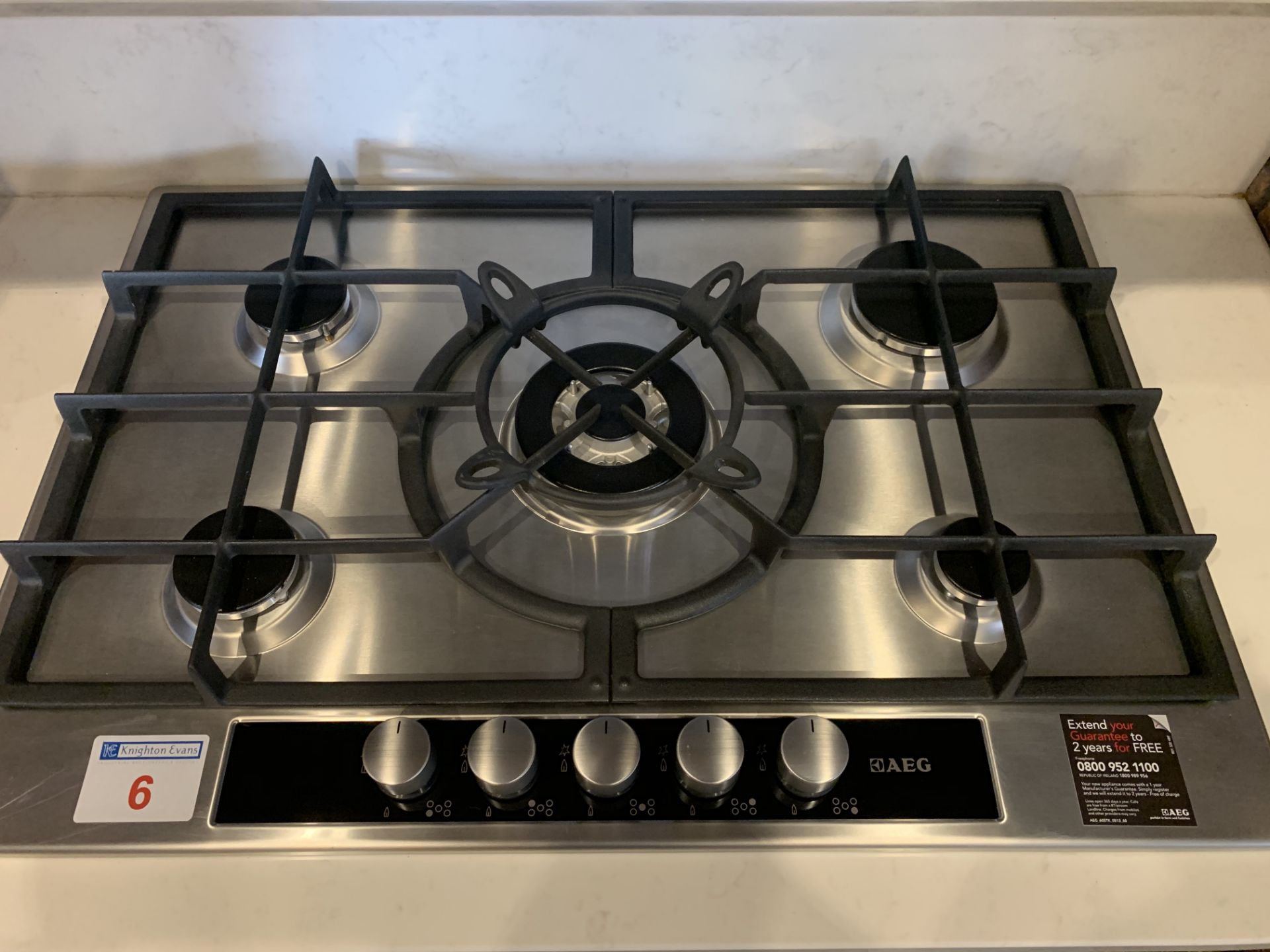 AEG 5 burner gas hob