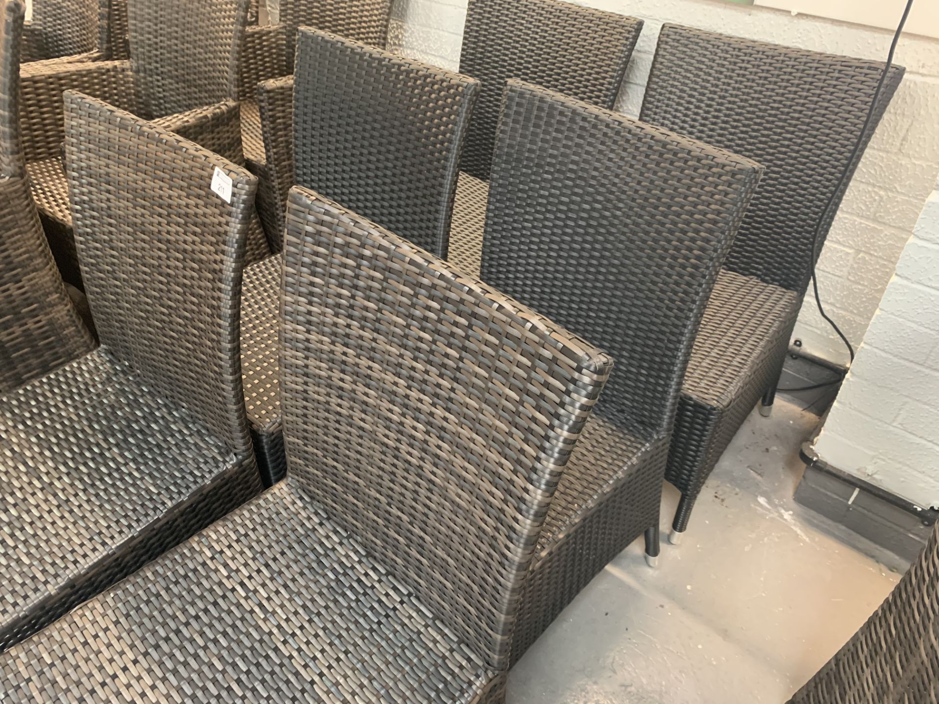 6 x Maze Rattan brown dining chairs - Image 2 of 2