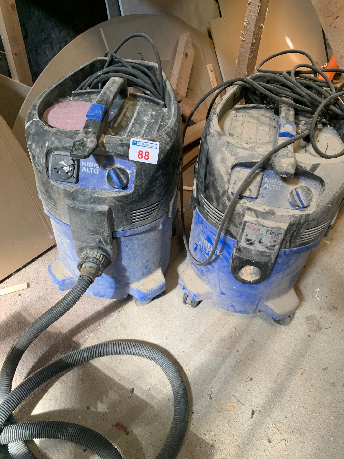 2 x Nilfisk ALTO industrial cleaners