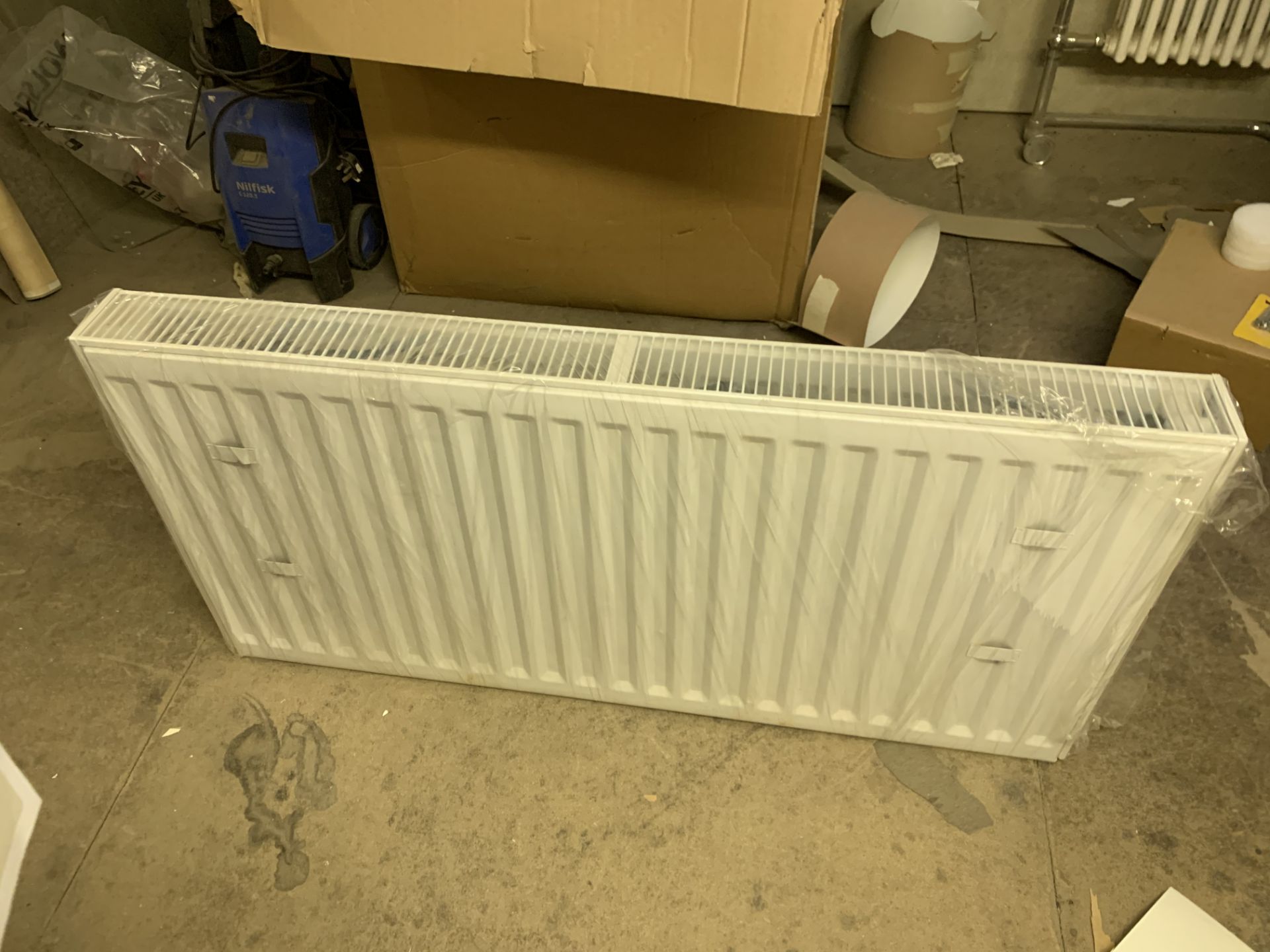New boxed traditional style electric radiator and one modern radiator - Image 2 of 2