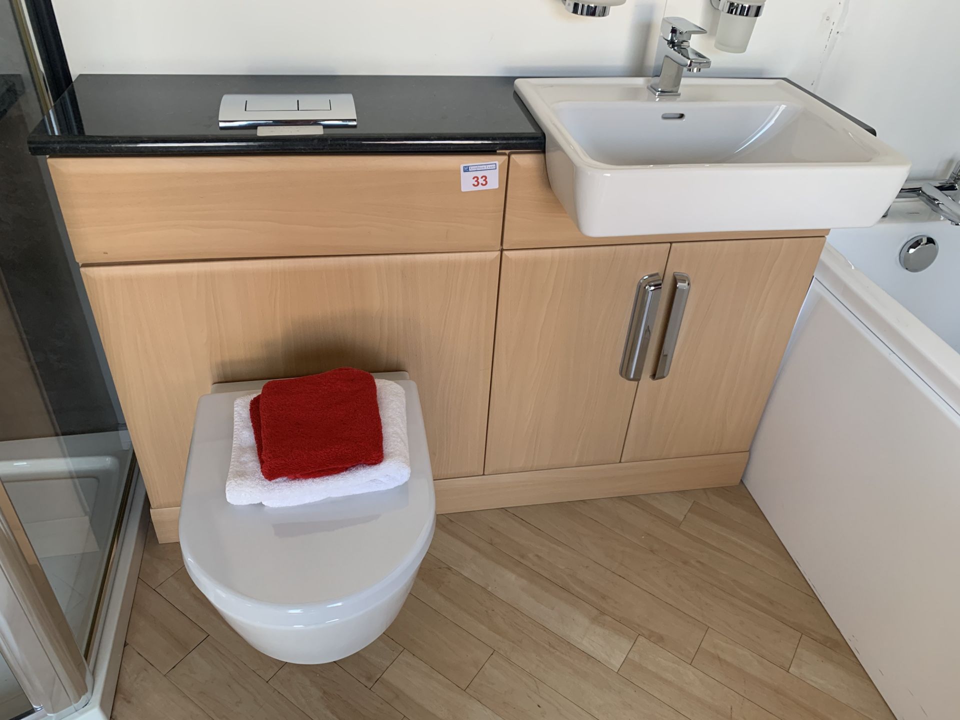 Laufen WC with soft close seat and Basin Unit (no ball cock and fittings) 138 long