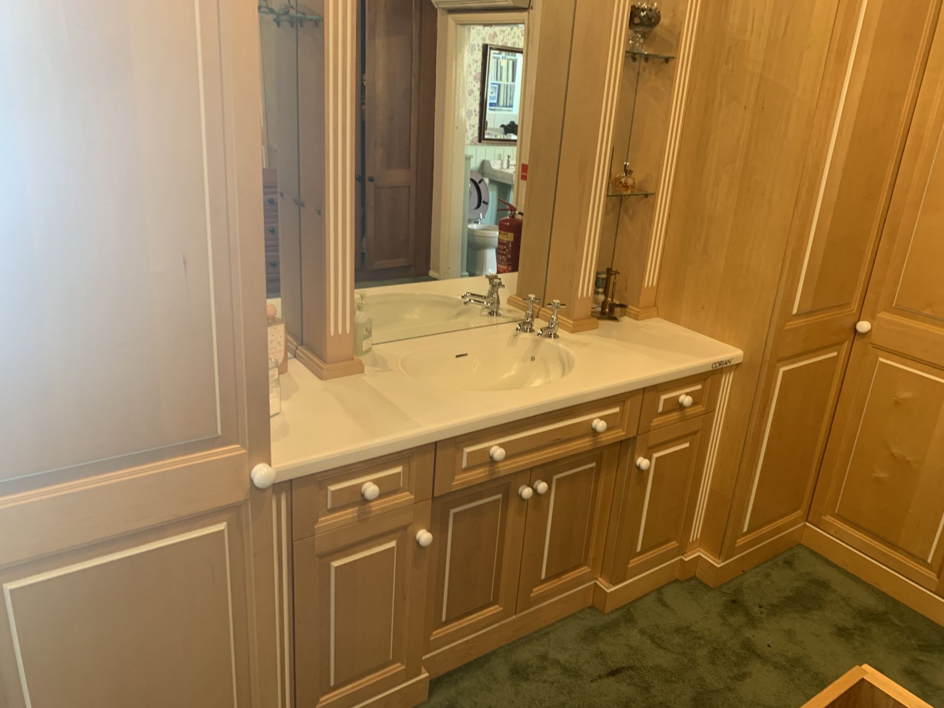 Traditional style fitted bathroom display with corian sink unit, 310 L - Image 2 of 4