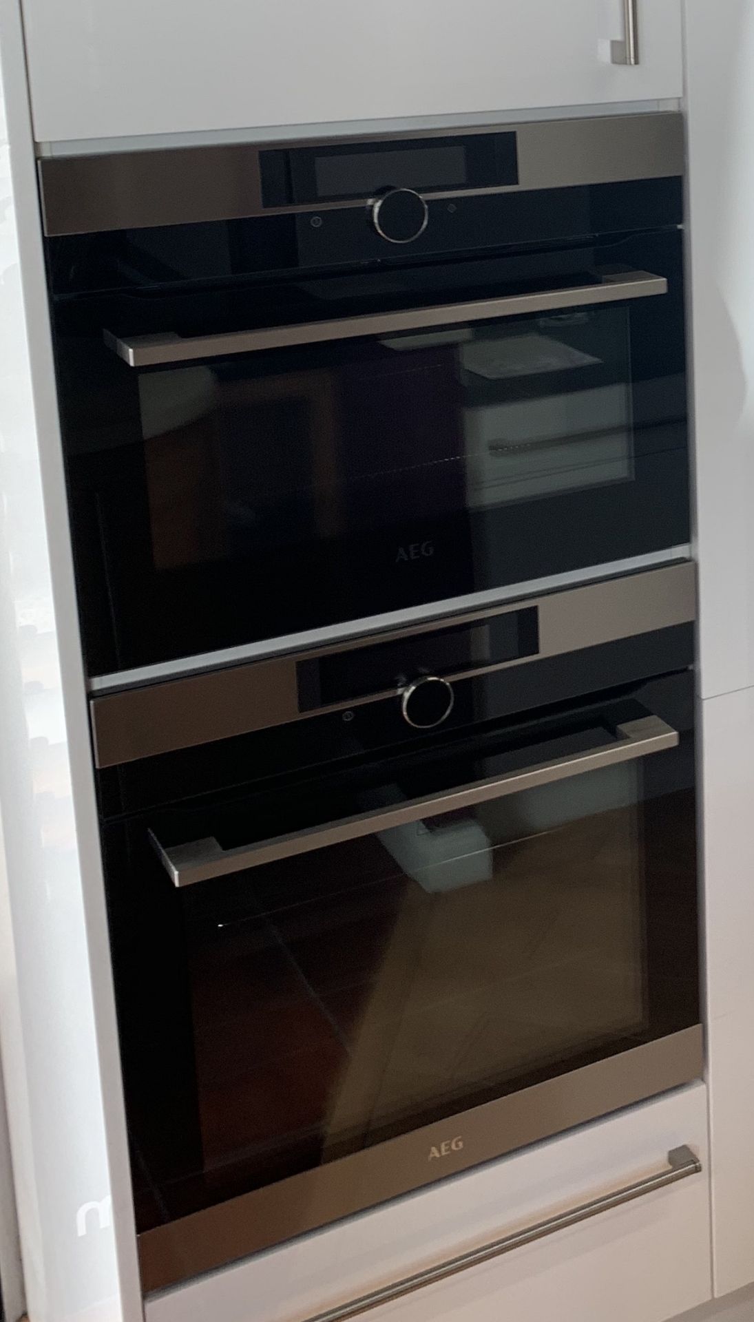 AEG integrated double oven/grill
