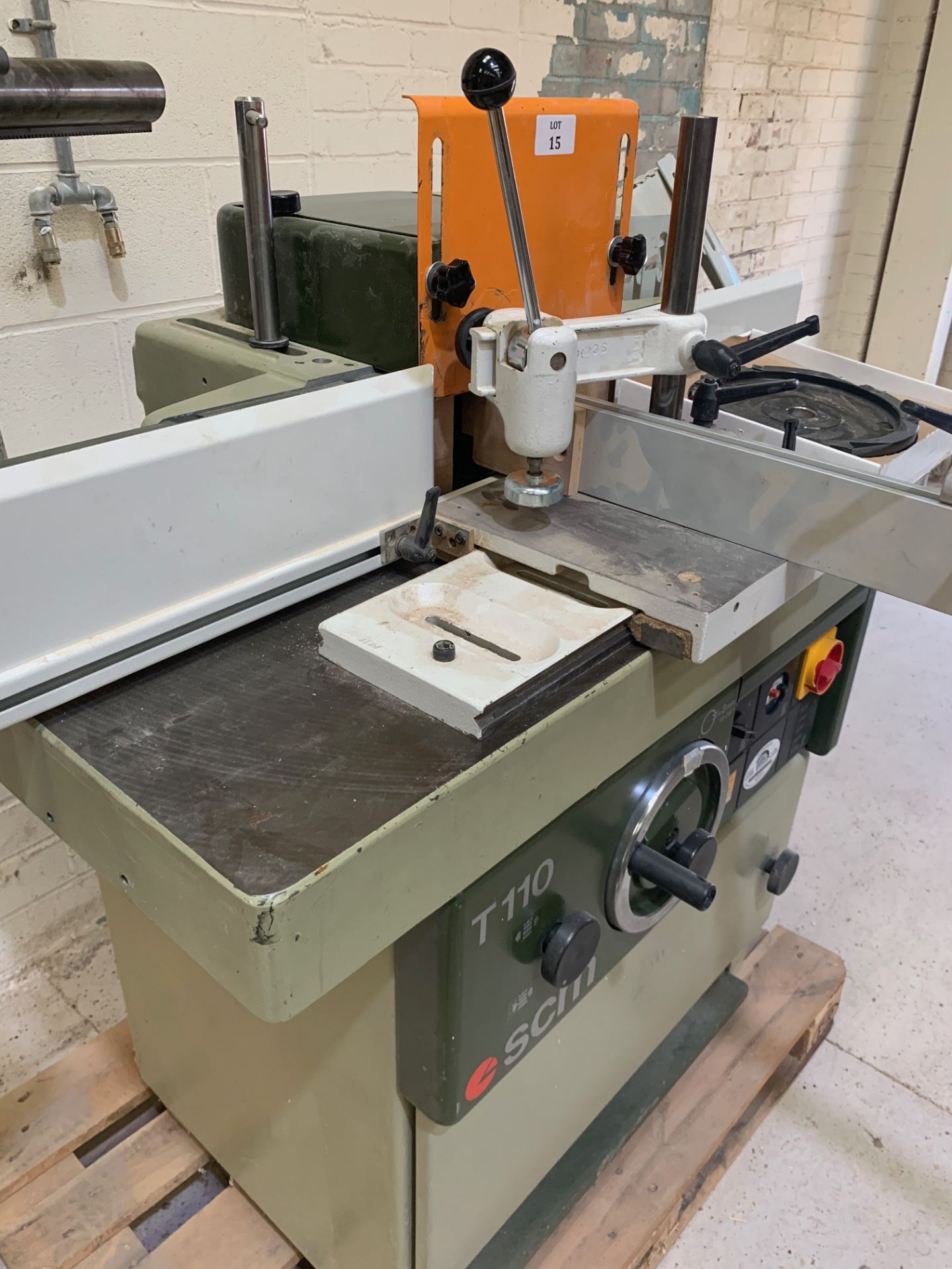 SCM T110A Spindle Moulder with Tennon Attachment and Steff 34 Power Feed - Image 7 of 10