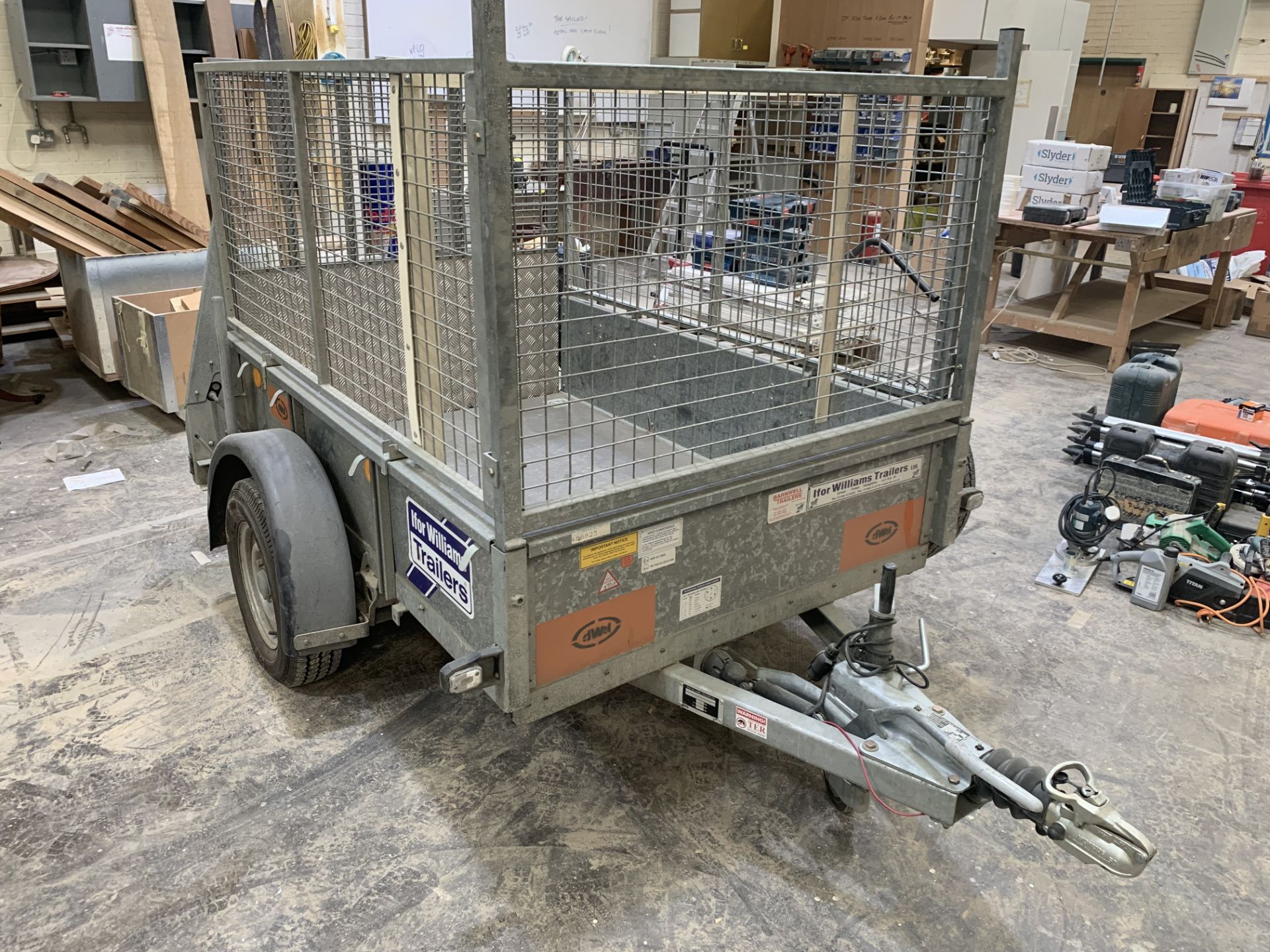 Ifor Williams Ramp & Mesh Trailer 2M long, 1.3M wide x 1.27M high type e*11 1400kg