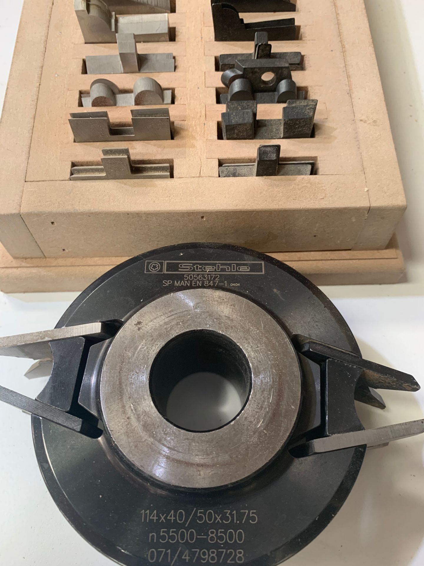 Stehle cutter block with a good selection of moulding cutters - Image 2 of 4