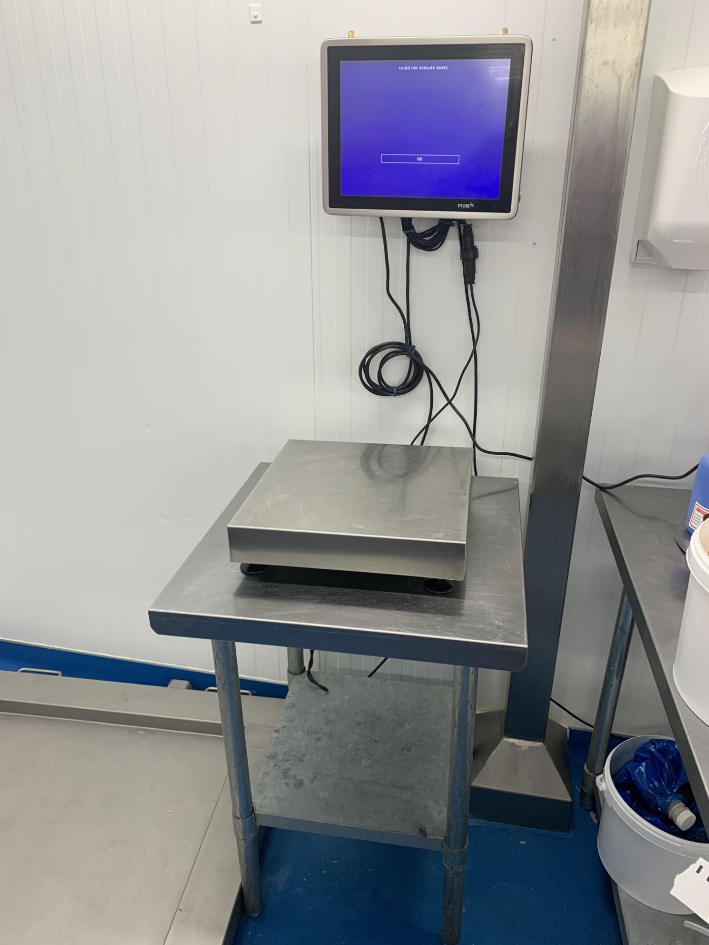 Stevens digital display weighing system drive in platform 800 x 110 mm capacity and table top scale - Image 3 of 4