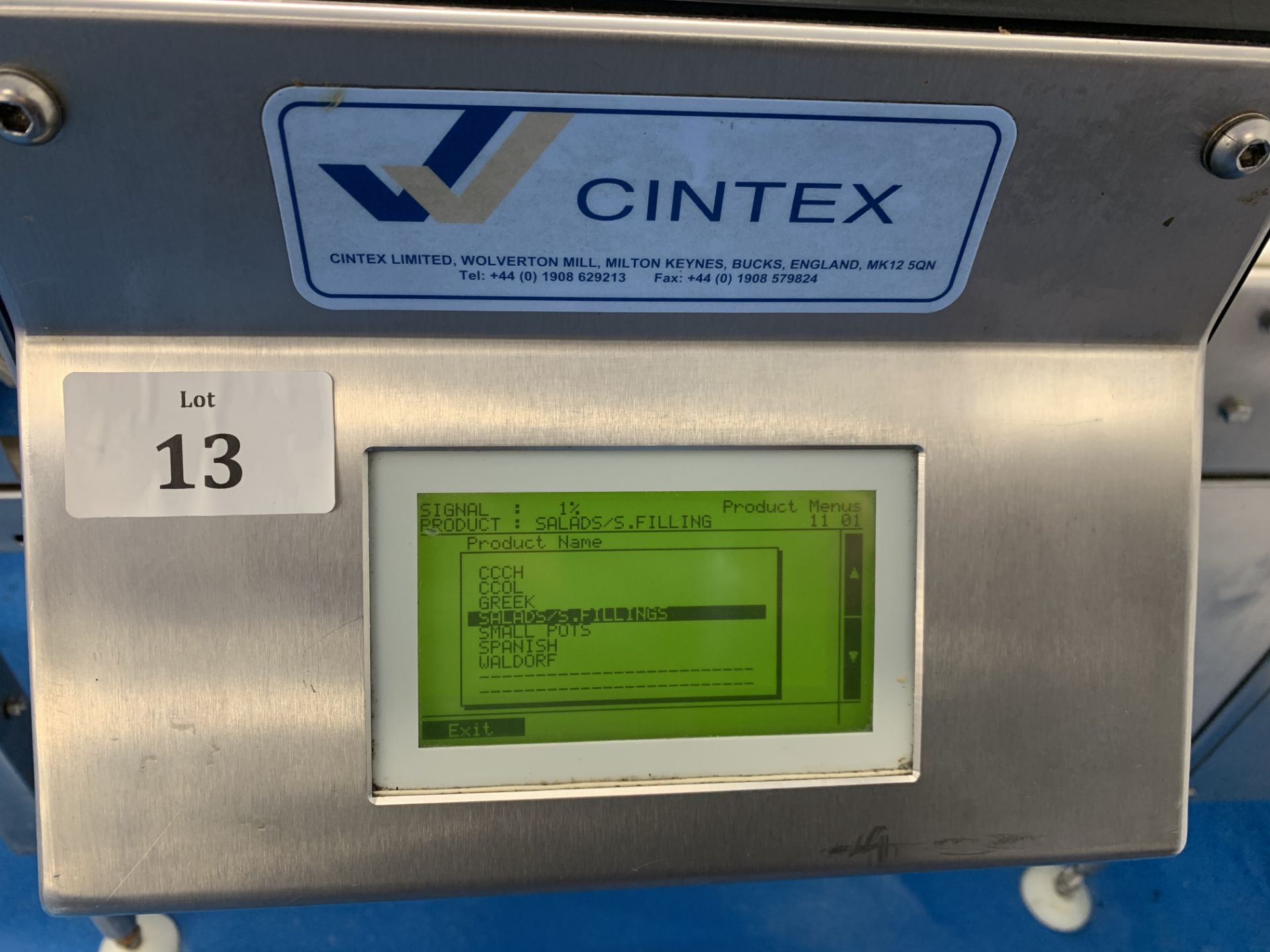 Cintex Conveyor Metal Detector Aperture 360mm x 110mm - Image 6 of 6