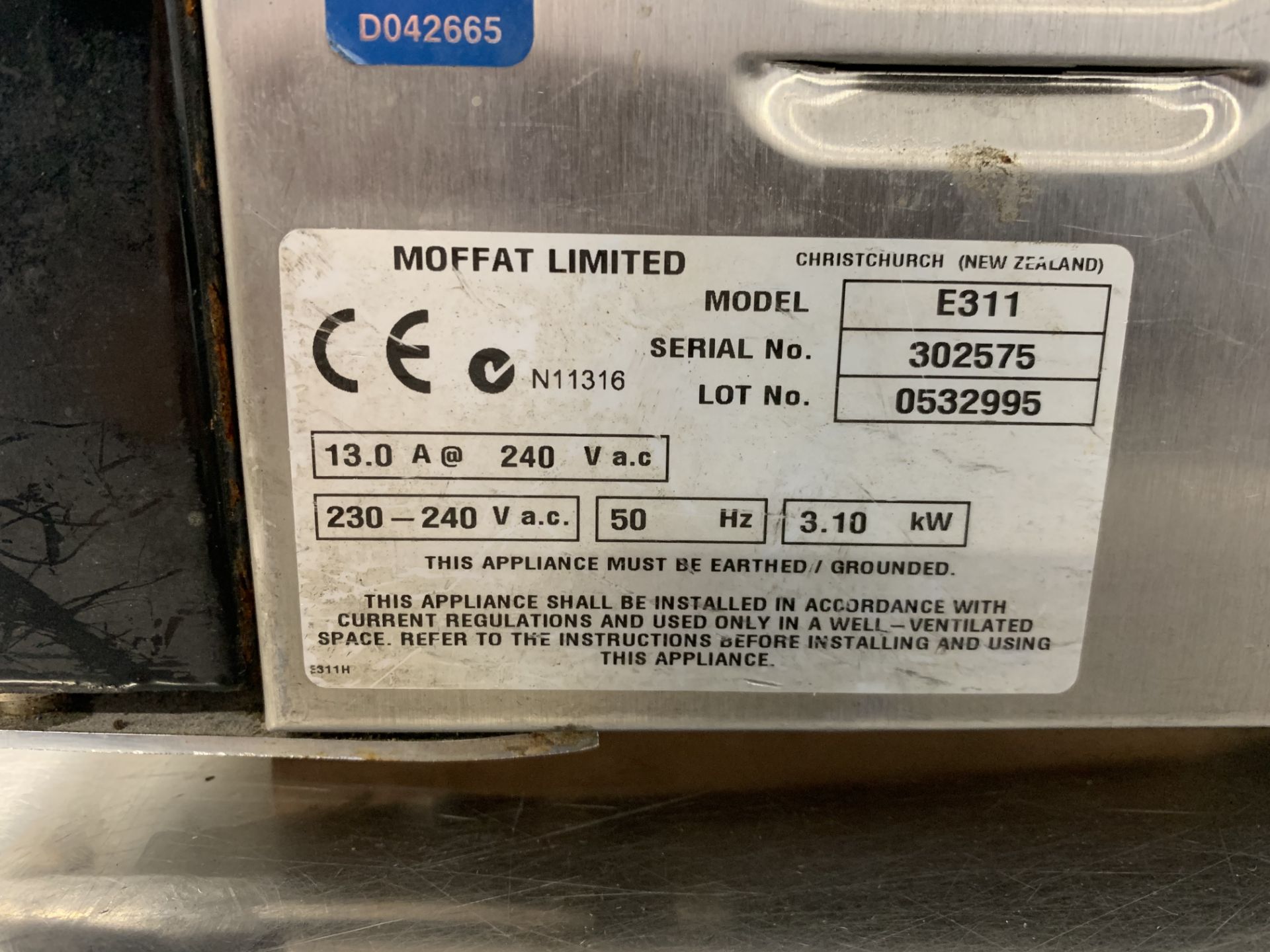 Blue Seal Model E311 turbo fan oven - Image 2 of 3