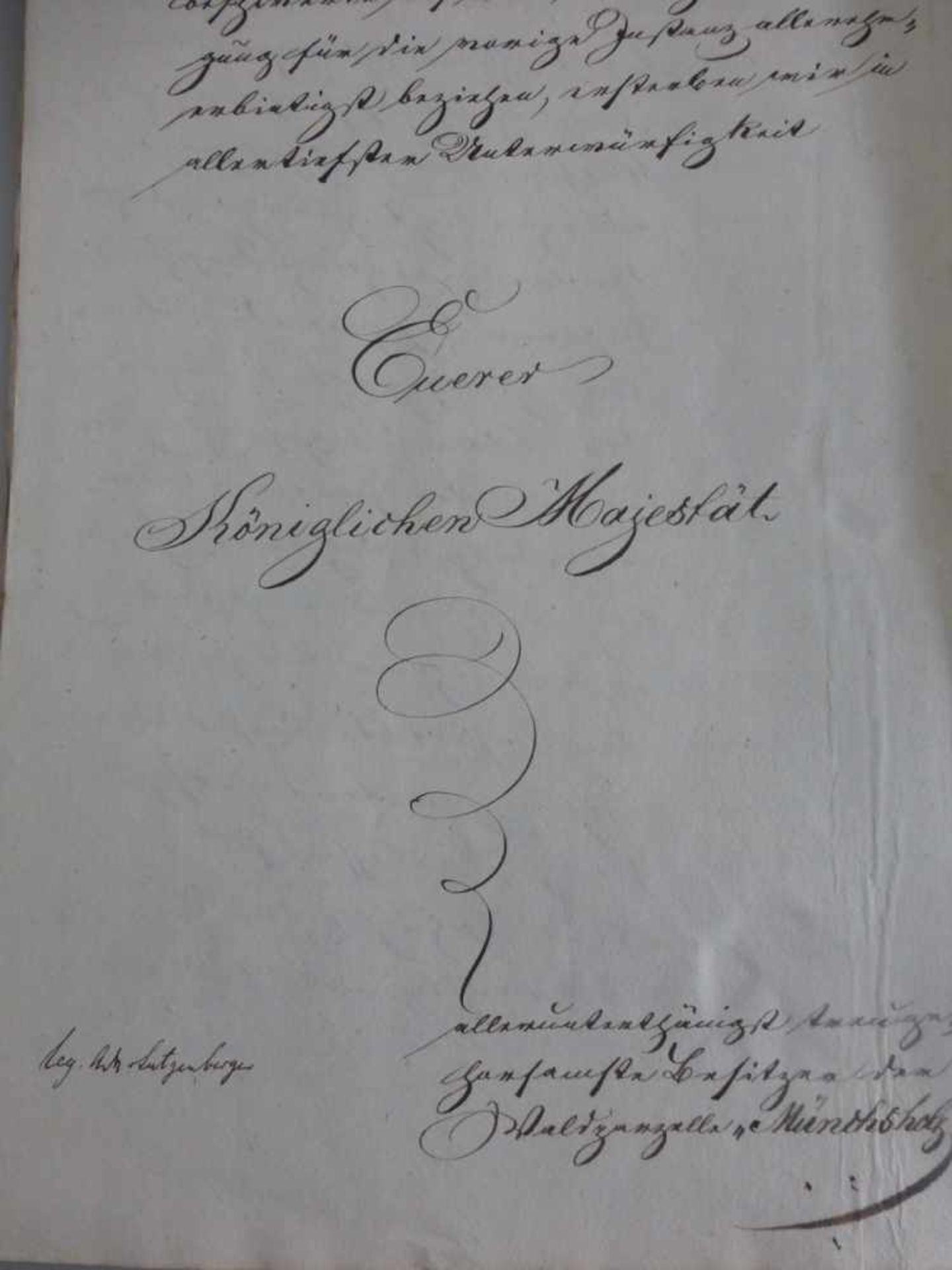 Deutsche Urkunde, dat. 1856, handschriftliche Urkunde, Ottelmannshausen / Herbstadt - - Bild 2 aus 3