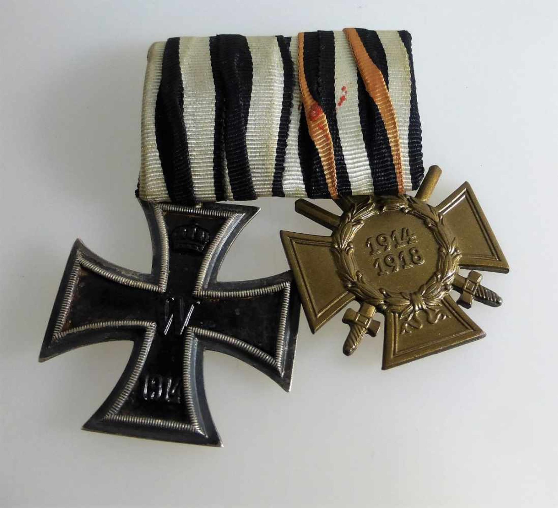 Ordenspange, I. WK, Eisernes Kreuz II. Klasse und Kriegsverdienstkreuz