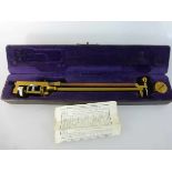 Messinstrument - Polarplanimeter, 1.H.20.Jh., im orig. Etui u. Beschreibung, gute