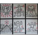 Haring, Keith (1958 Reading - 1990 New York), die komplette Bayer-Suite, alle sechs