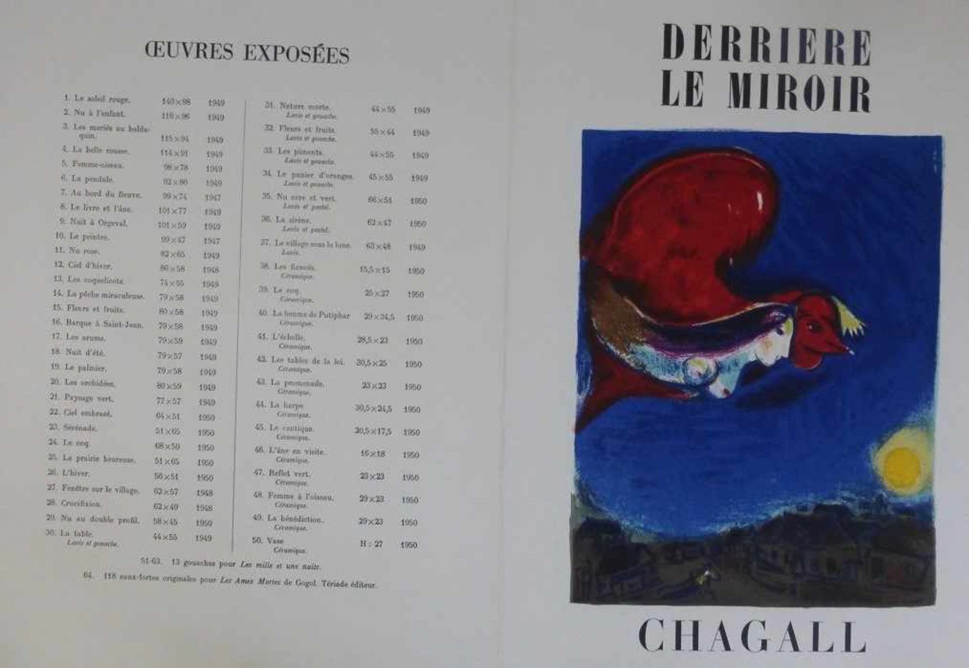 Chagall, Marc (1887 Witebsk - 1985 St. Paul-de-Vence), 3 orig. Farblithografien aus - Image 2 of 4