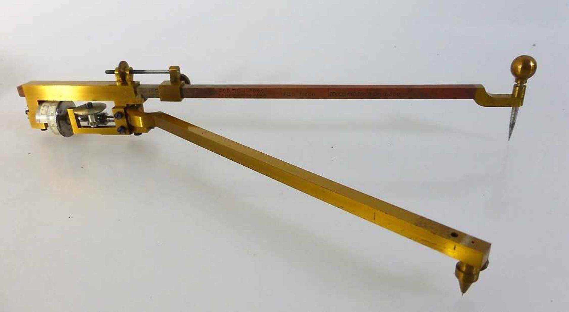 Messinstrument - Polarplanimeter, 1.H.20.Jh., im orig. Etui u. Beschreibung, gute - Bild 2 aus 2