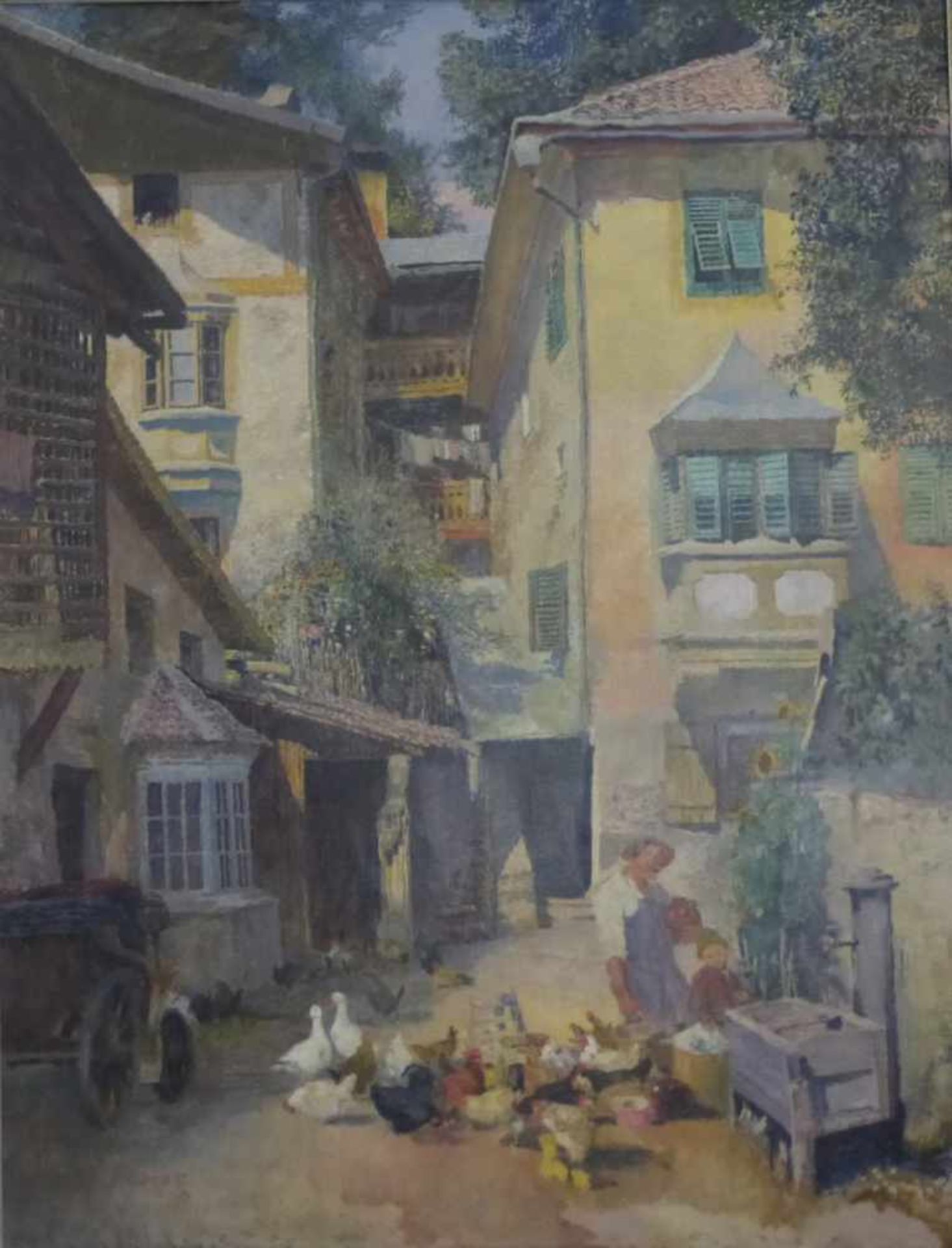 Brunner, Alois (1859 Tirschenreuth / Oberpfalz - 1941Brannenburg), Gemälde Öl/Lw., i.R.,<b