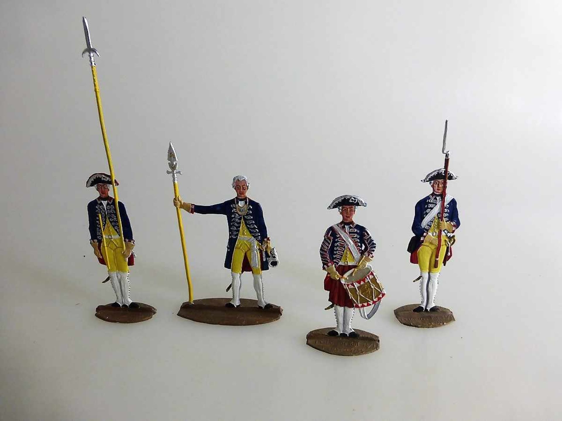 Berliner Zinnfiguren, Preußen um 1755, Leibgarde Regiment Wache, Scholtz, gute, leicht<