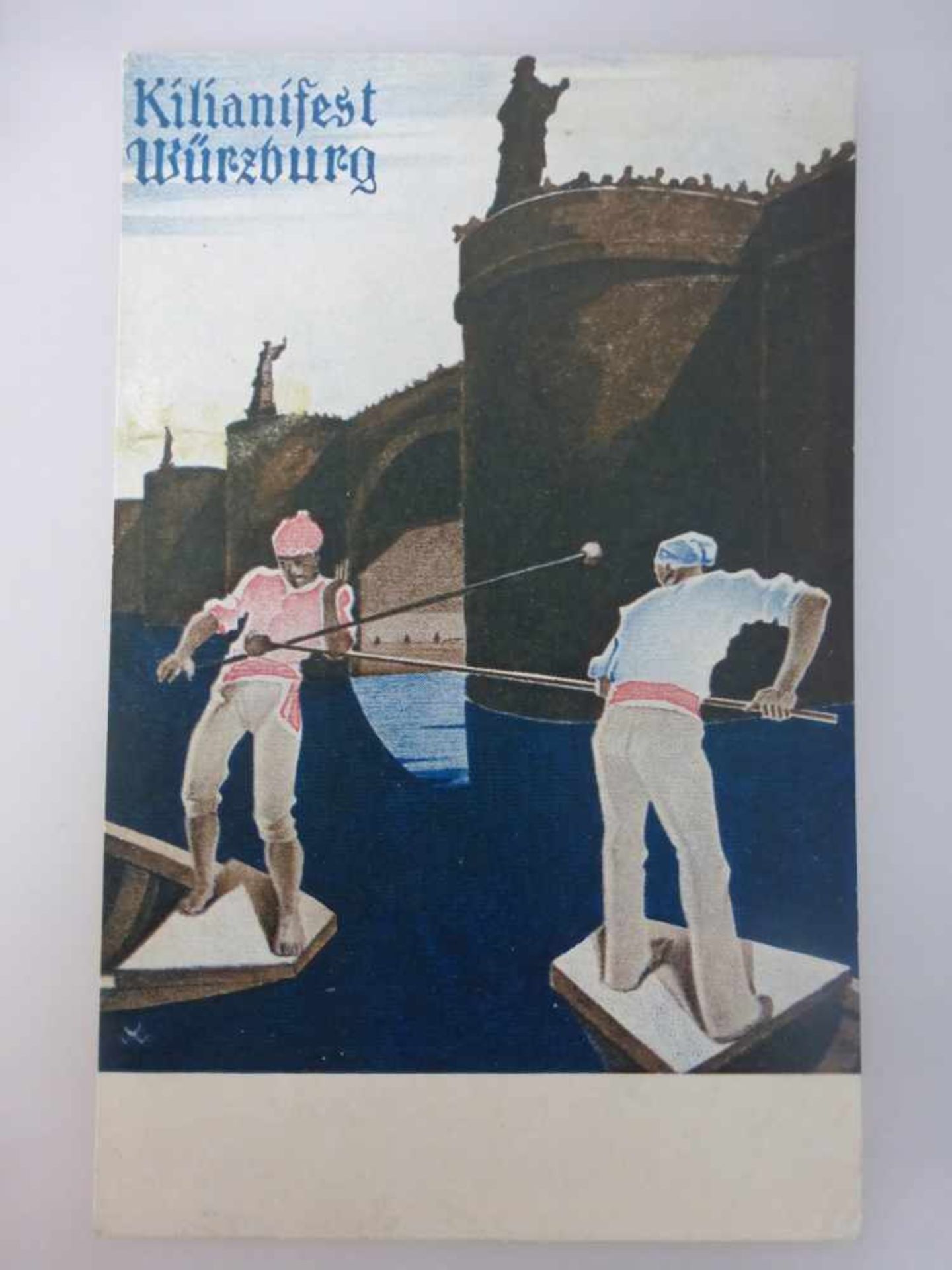Postkarte - Litho - Würzburg Kiliani / Unterfranken, gel. 1938