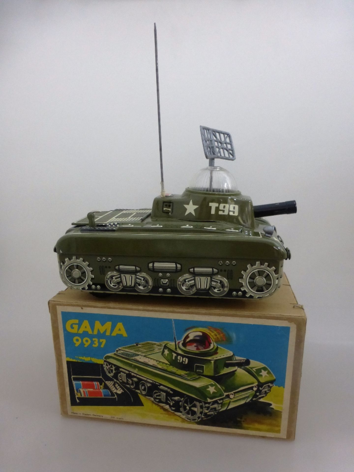 GAMA - Pamzer T99, num. 9937, Blech, Made in Western Germany, l. 21cm, im OK, nahezu