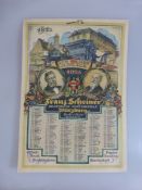 Jubiläumskalender - 100 Jahre Graphische Kunstanstalt Franz Scheiner, Würzburg 1925,