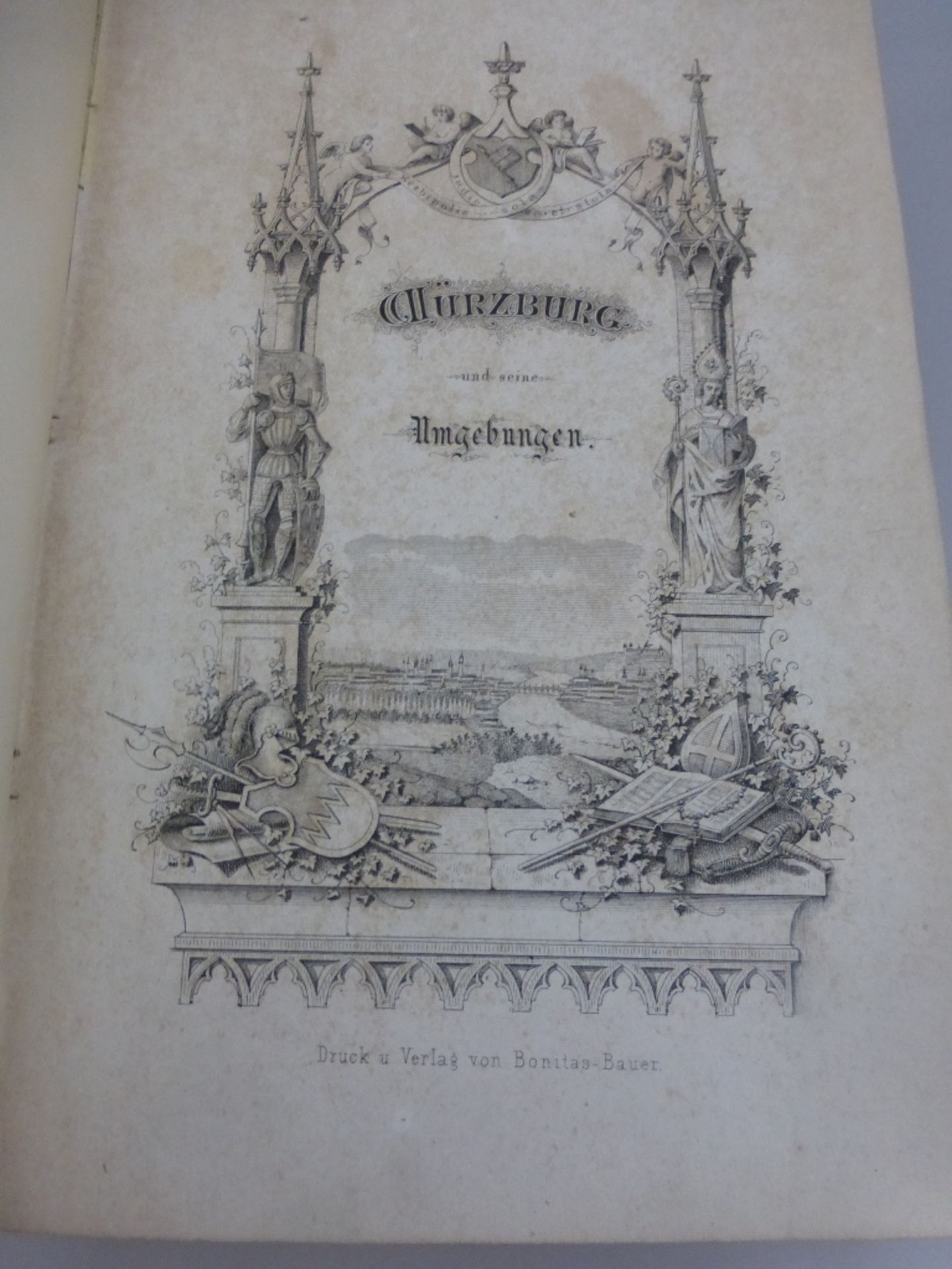 Heffner, Carl - Würzburg und seine Umgebungen, ein historisch-topographisches Handbuch, - Bild 2 aus 3