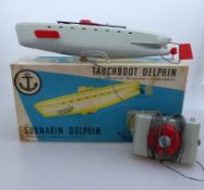Anker Tauchboot Delphin, U-Boot mit Fernlenkung, Kunststoff, im OK mit