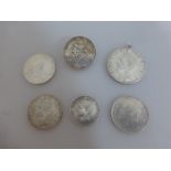 Kaiserreich - Königreich Bayern, Konvolut Silbermünzen, 5 Mark 1903 (gehenkelt) - 3 Mark