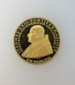 Goldmedaille Vatikan 1962, Papst Johannes XXII., Ereignis Medaille an die erste