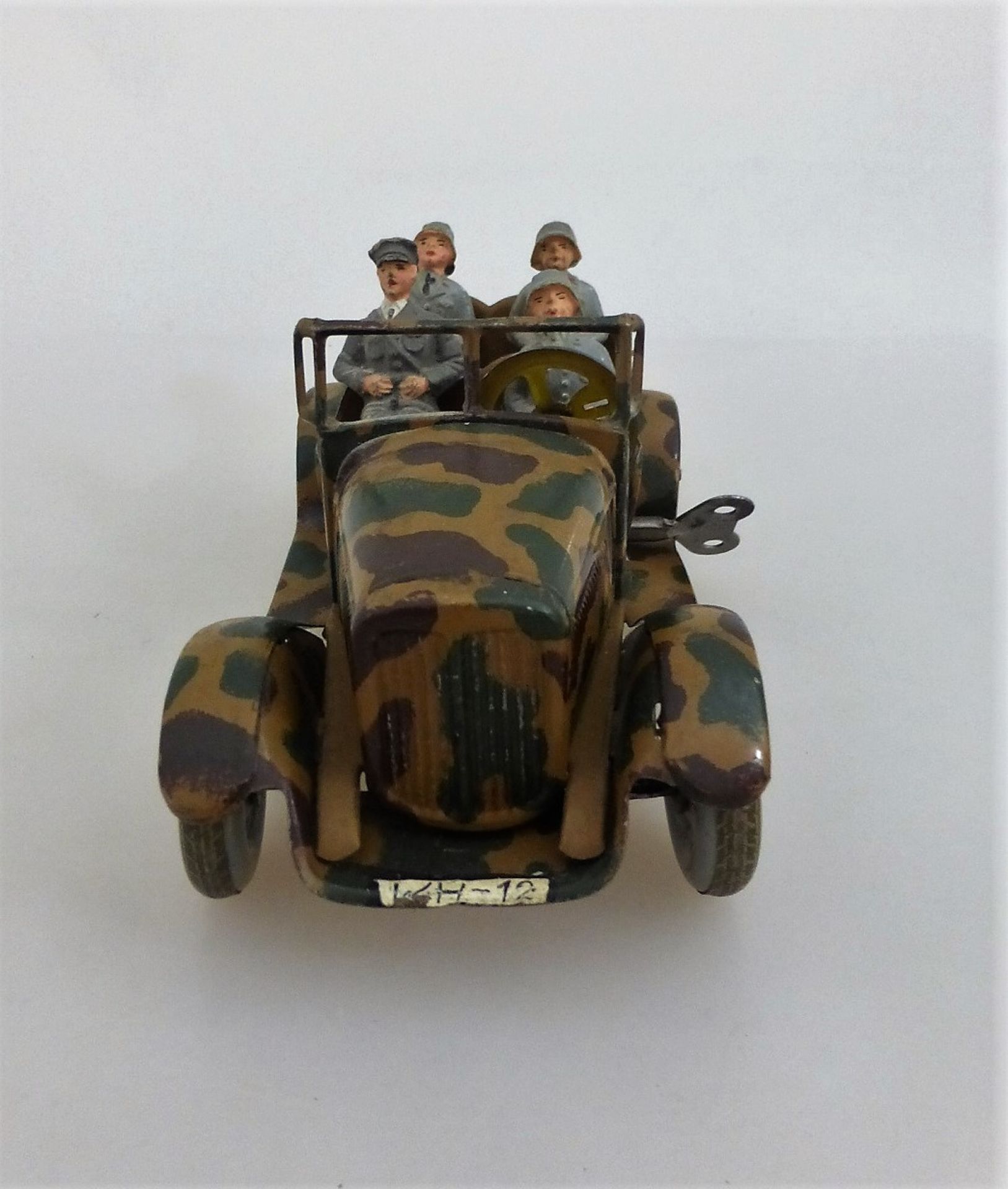 Blechspielzeug, deutsch 1930er Jahre, Tipp & Co., kleiner Kübelwagen, Blech, mimikry, 7cm - Image 2 of 4