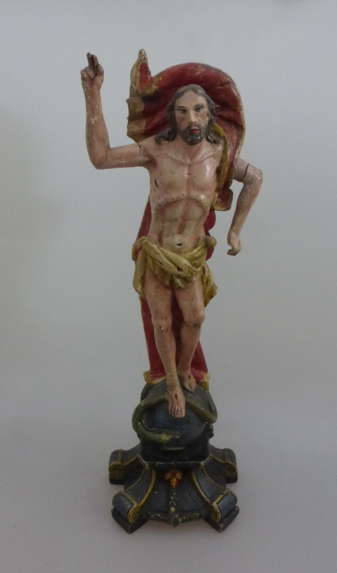 Auferstehungs-Christus, Holzschnitzerei, süddeutsch, 18.Jh.,