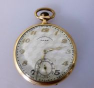 Taschenuhr Chronometre Arsa, Gelbgold 585, Zwischendeckel Gold, Zifferblatt u. Rückdeckel