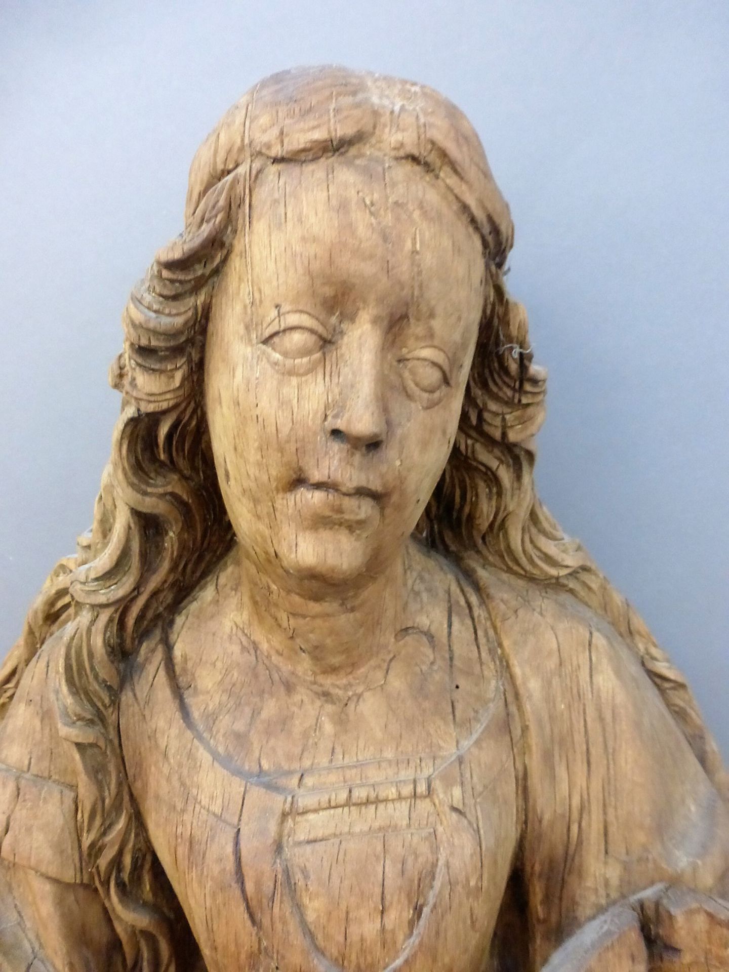 Fränkischer Meister, 2.H.15.Jh., Umkreis Tilman Riemenschneider, weibliche Heilige, da - Bild 2 aus 4